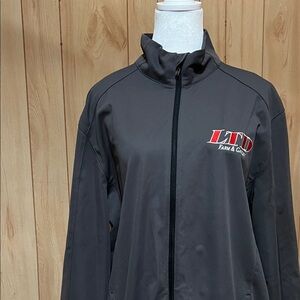 Port Authority LTD Farm & Garden Gray Men’s Windbreaker Jacket Size Large